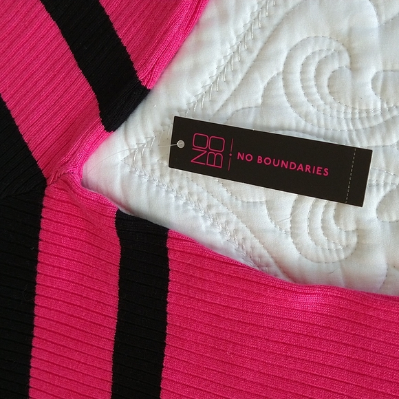 Pink and Black Sweater Dress by No Boundaries - Picture 7 of 9
